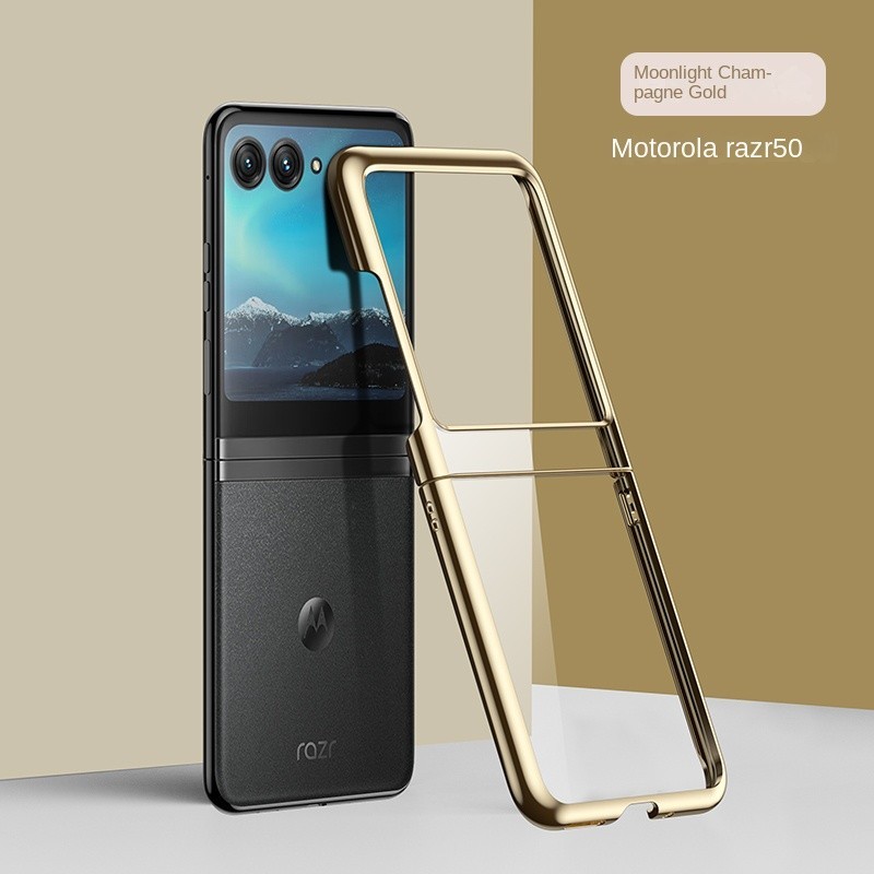 Capa De Luxo 6D Transparente Para Telefone Rígido Motorola Razr 50 40 Ultra 50 P