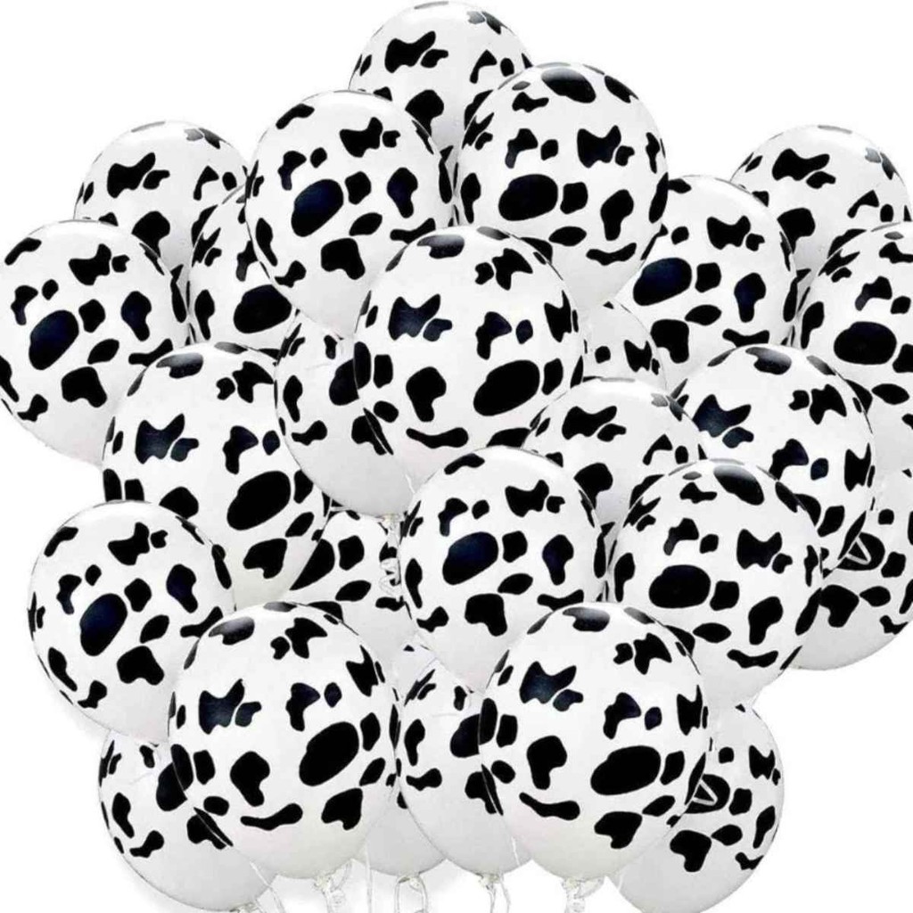 Balão Decoração Vaquinha 11'' 25cm - 50 unidades em Oferta na Shopee