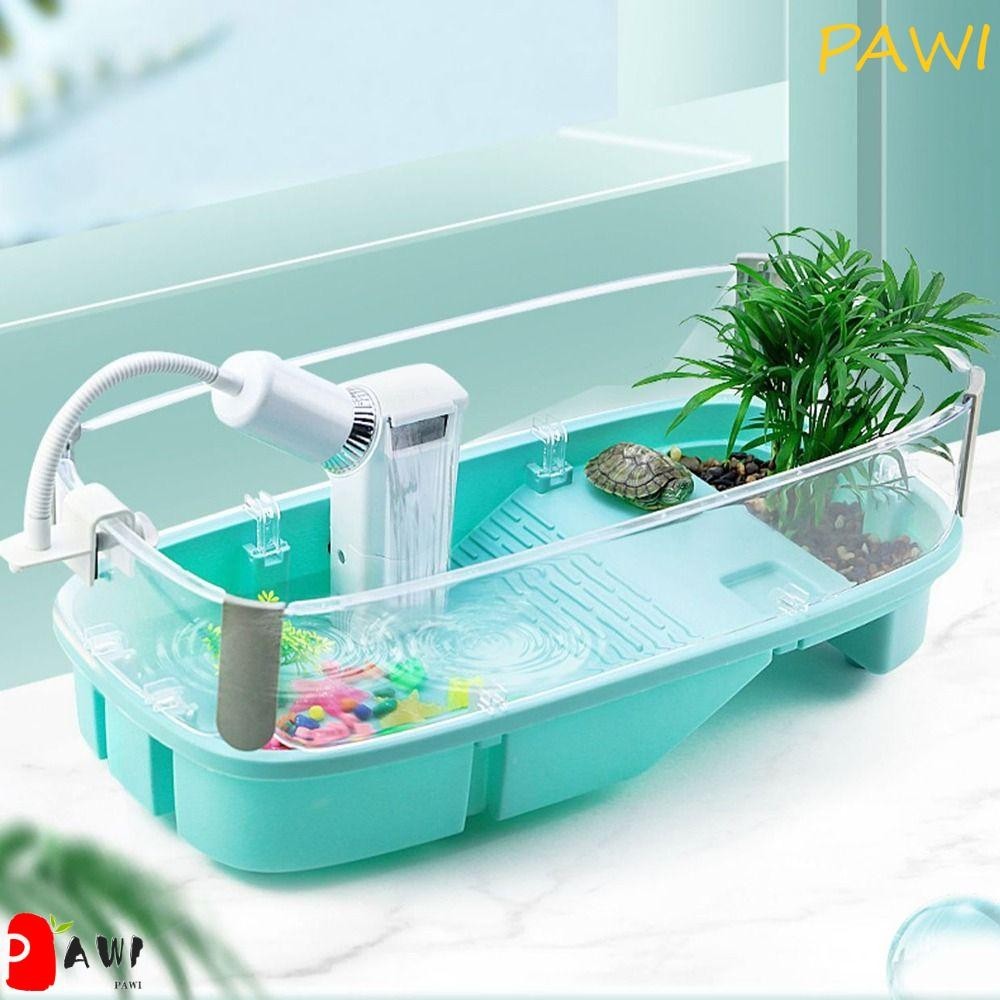 Tanque De Tartaruga PAWI , Casa Com Plataforma Bask De Grande Capacidade , Gabinete Interno Dreno Inferior Anti-Fuga em Oferta na Shopee