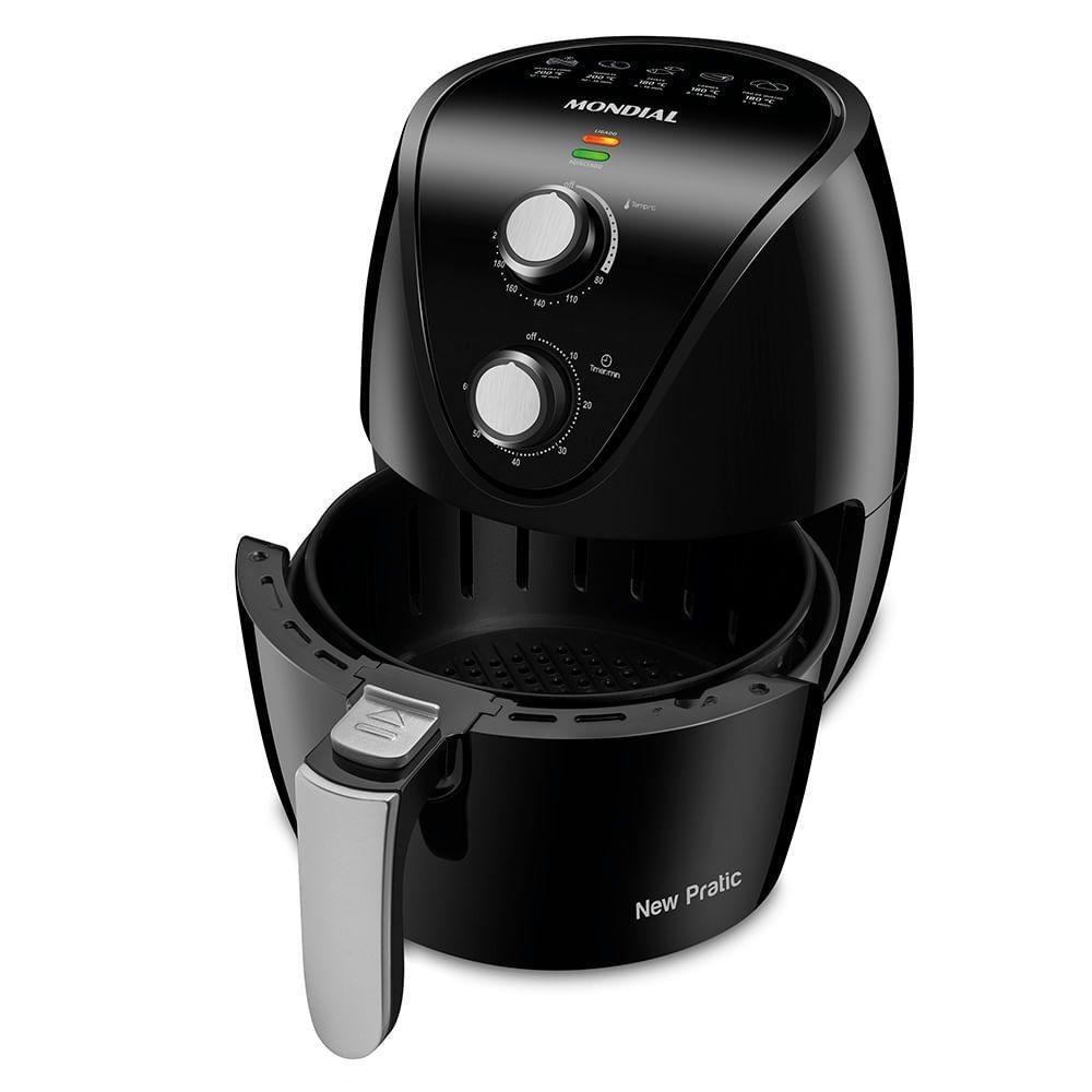 Fritadeira Elétrica Air Fryer Mondial New Pratic 3,5L AF-31 Preto 110V em Oferta na Shopee