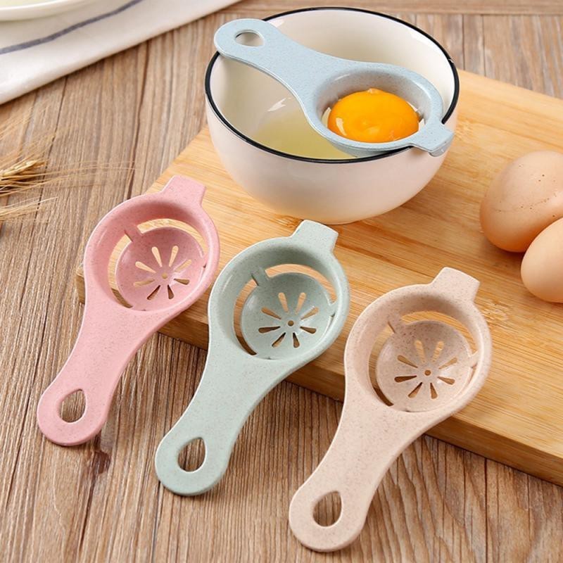 Novo Separador De Ovo Branco Amarelo Filtro De Líquido Coisas Para O Armazenamento De Cozinha Copo Frigorífico