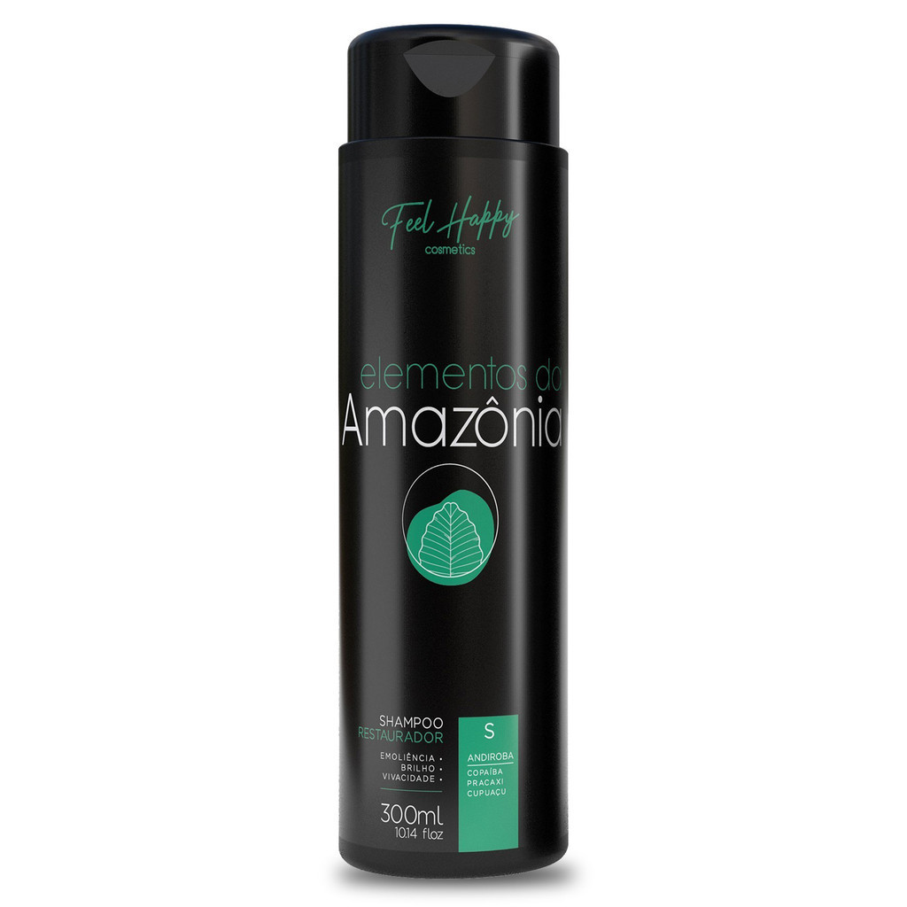 Shampoo Restaurador Elementos da Amazônia 300ml Feel Happy