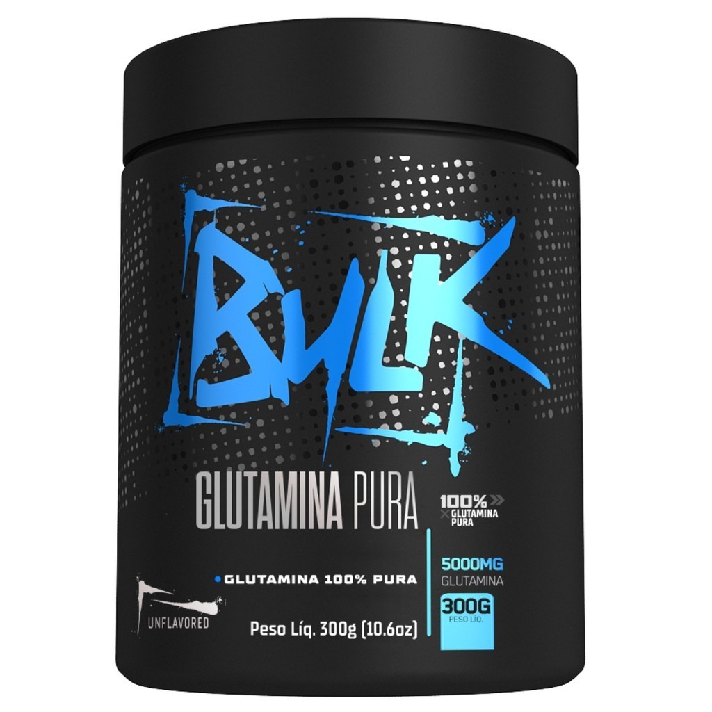 Glutamina 100% Pura 300g - Bulk Nutrition