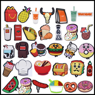 Sapato Encantos Decorações Pinos Coloridomente MacDonald Fast Food Sobremesa DIY Sapatos Charme Botão em Oferta na Shopee