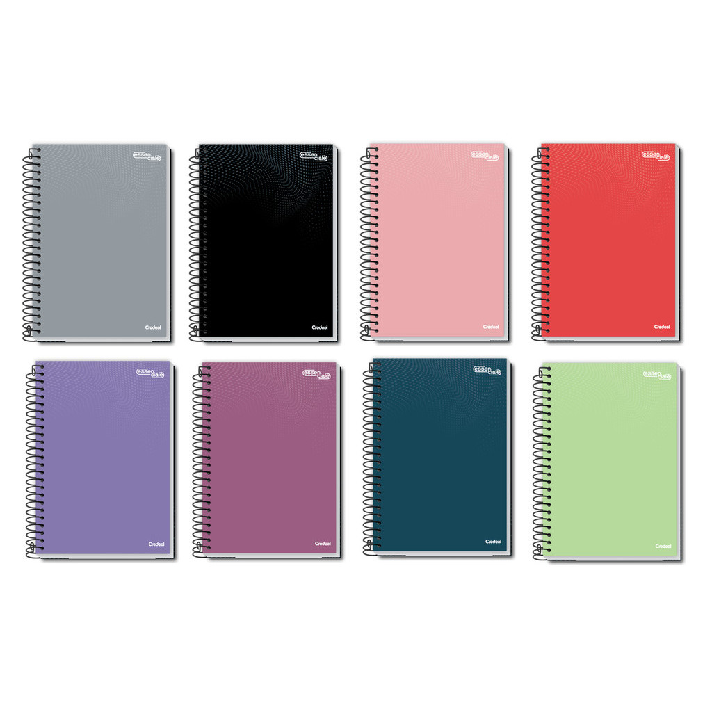 Caderno Universitário 1 Materia 80Fls Color ou Preto Essenciale