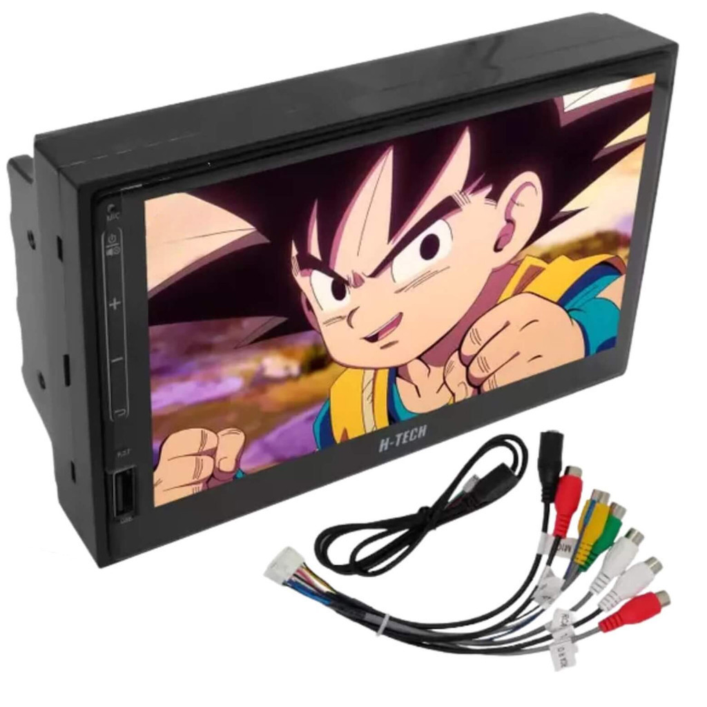 Multimídia Slim 7'' Polegadas Android 13 2GB + 32GB Padrão Japonês/Chinês H-Tech - HT-7030CA em Oferta na Shopee