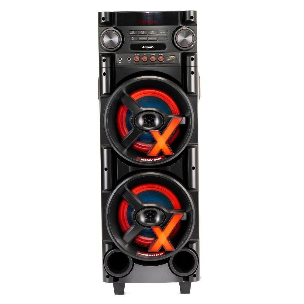 Caixa de Som Amplificada Amvox ACA1000 New X 1000W Bluetooth - Audio