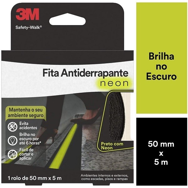 Fita Antiderrapante 3M Safety WALK Neon 50MM X 5M em Oferta na Shopee