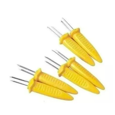 Kit com 6 Espetos para Espiga de Milho Verde - Decoração de Mesa Festa Junina e Piquenique