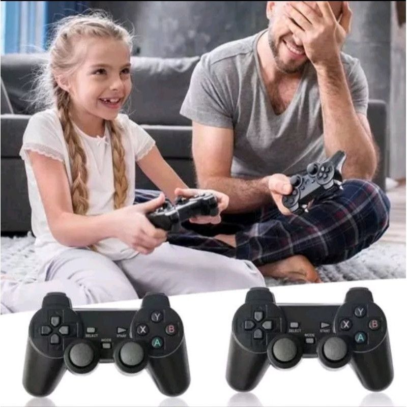 Kit 2 Controle Ps3 Sem Fio 2.4G Adaptador Compatível Com Telefones/Tablets/Caixas de TV/Tvs Android Phone—Com conversor