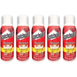Kit com 5 Scotchgard 3M Protetor de Tecidos Repelente a Agua SPRAY 353ML