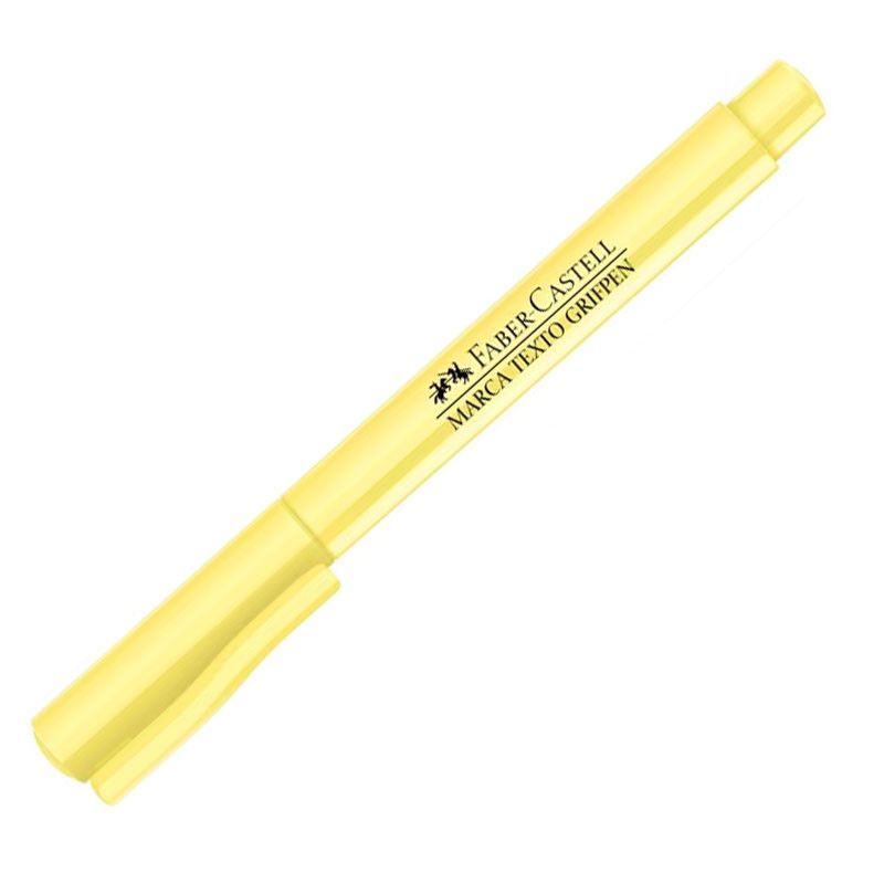 Pincel marca texto Grifpen Amarelo Pastel MT/MIXTPZF Faber-Castell