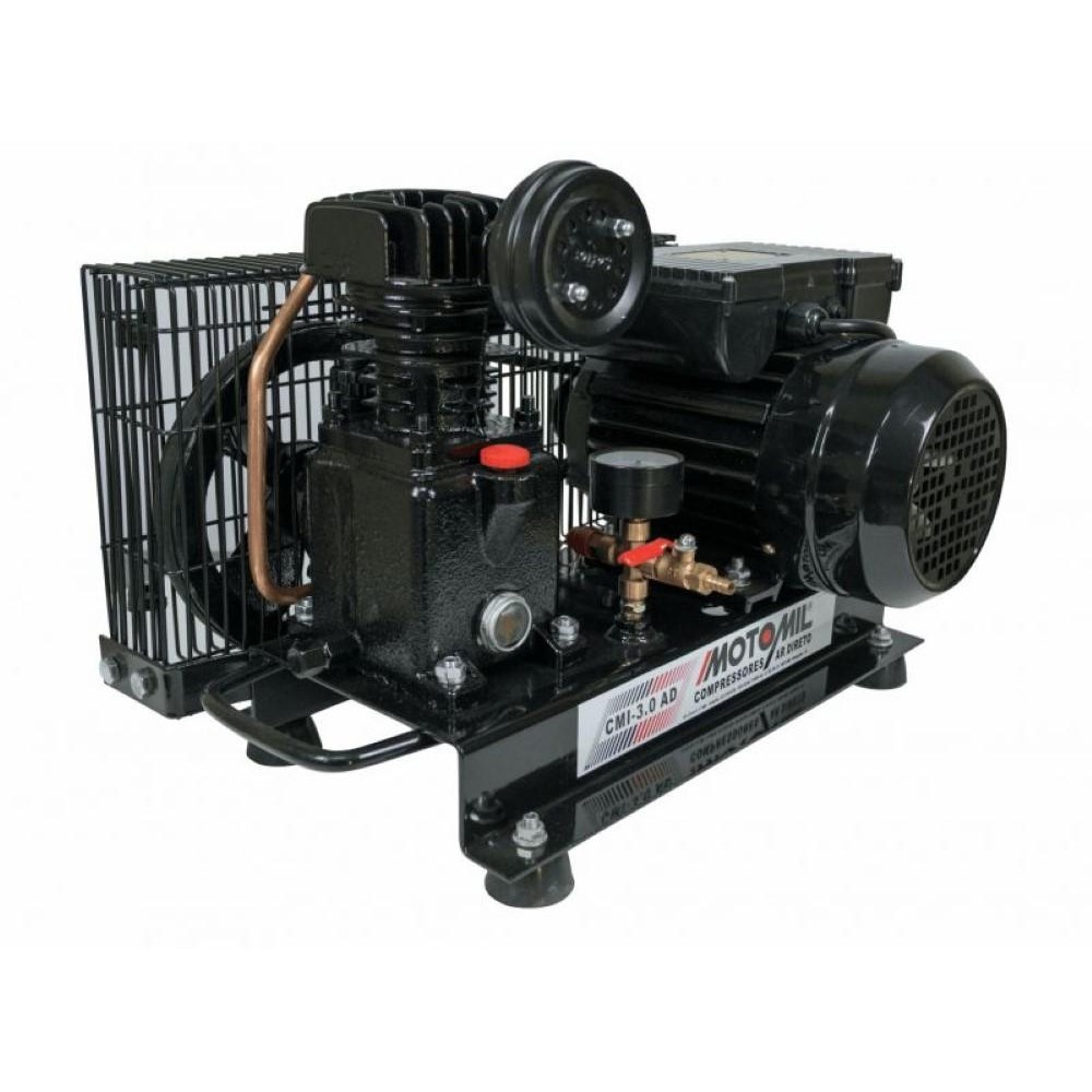 Compressor Ar Direto com Motor 1HP 2 Polos Bivolt CMI-3,0AD Motomil em Oferta na Shopee
