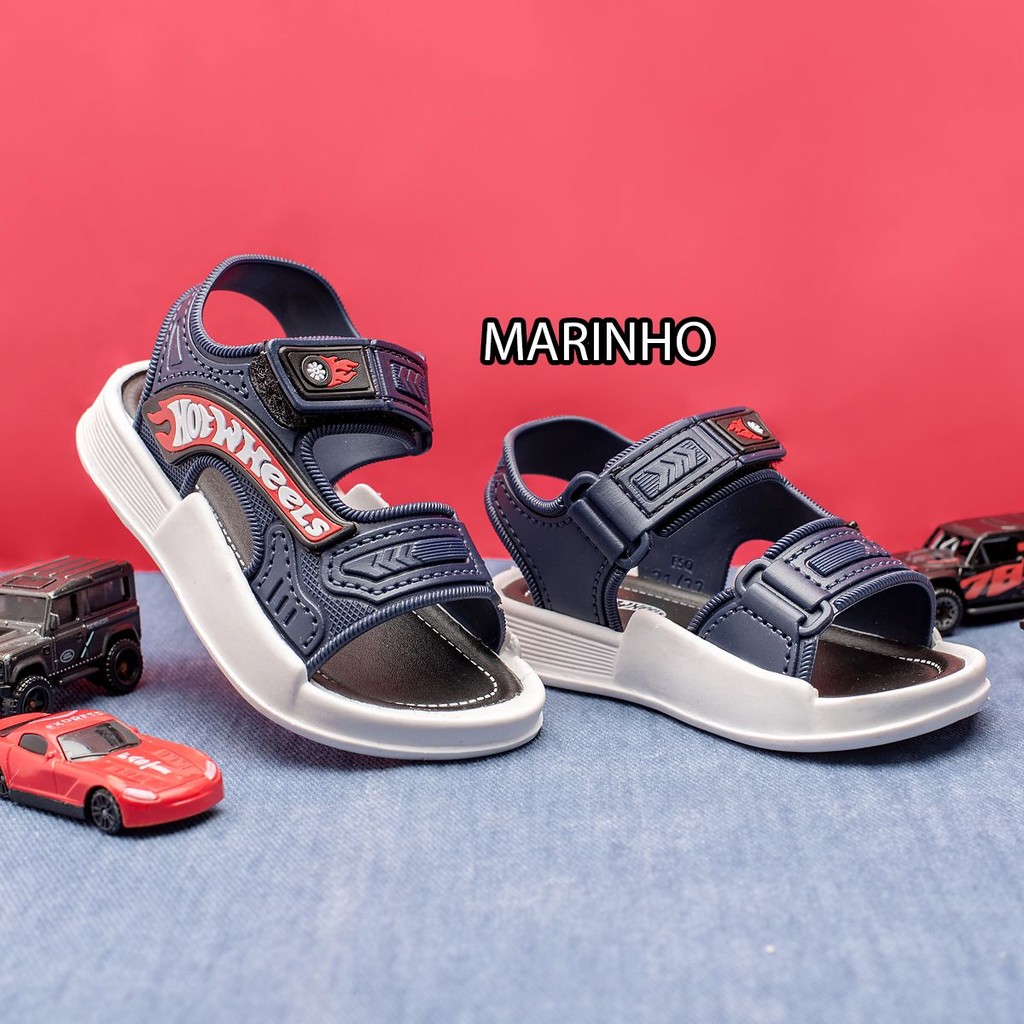 Sandália Menino Velcro Confortável Papete Macia Leve Promoção