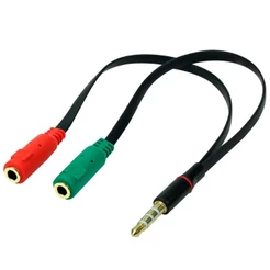 Cabo Adaptador P3 Macho para 2 x P2 Fêmea - 018-6045