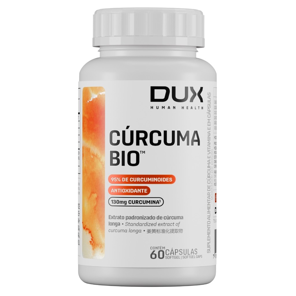 Curcuma Bio Pote C/60 Cápsulas Dux Nutrition em Oferta na Shopee