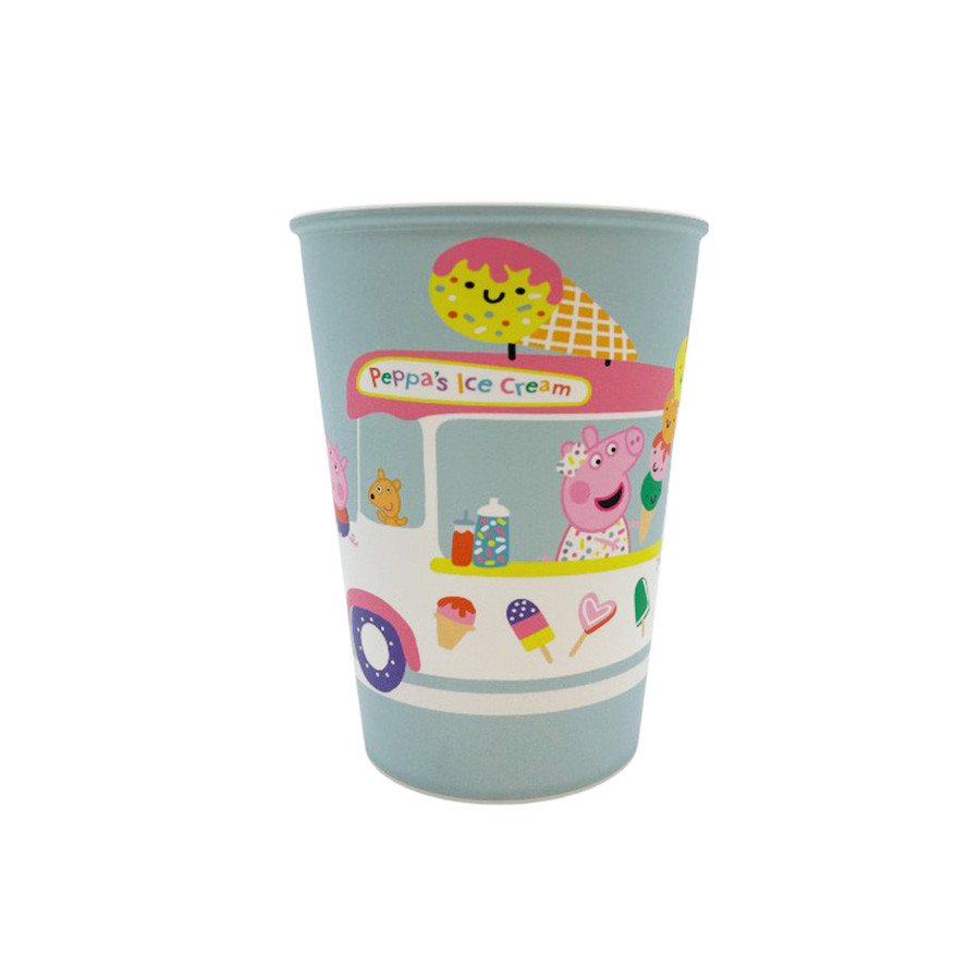Copo Plástico Peppa Pig Ice Cream - 320ml - 1 unidade - Plasútil - Rizzo - Home & Living
