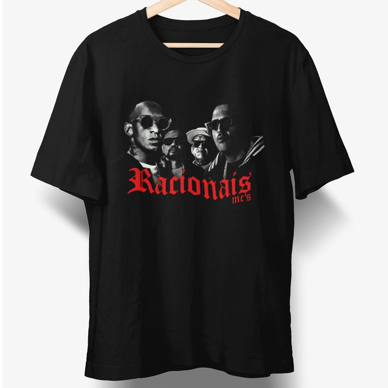 Camisa Racionais Mcs Mundo Rap Camisa Unissex Blusa Modelo Tradicional e Plus Size em Oferta na Shopee