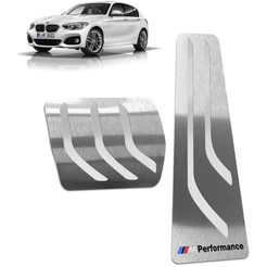 Pedaleira Bmw 120i M Performance 12/19 Automático Aço Inox - Não fura o pedal