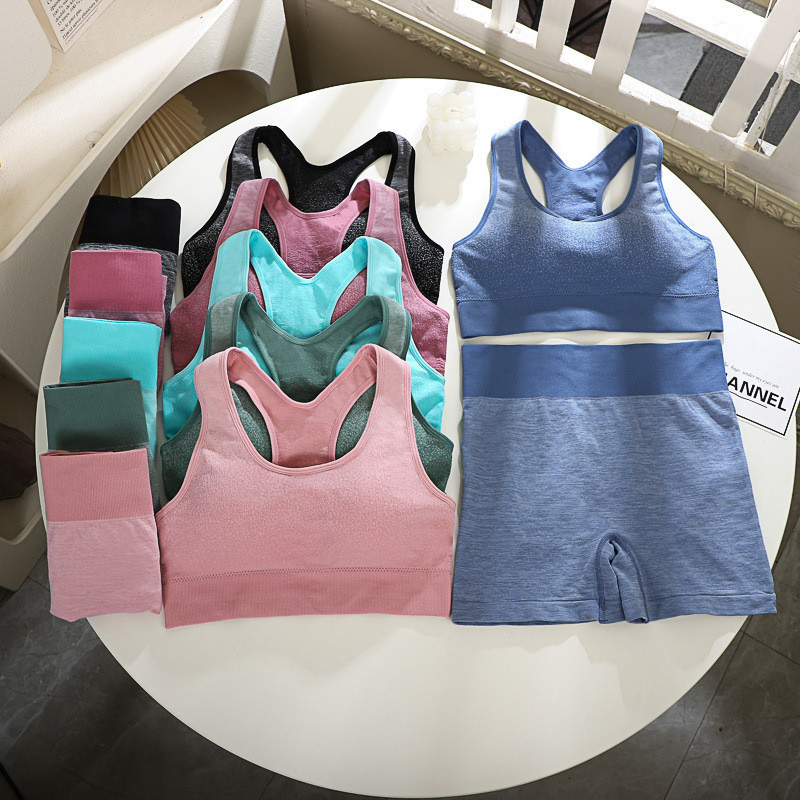 Conjunto Academia Top e Short Cintura Alta Levanta Bumbum Suplex Fitness Feminino Academia