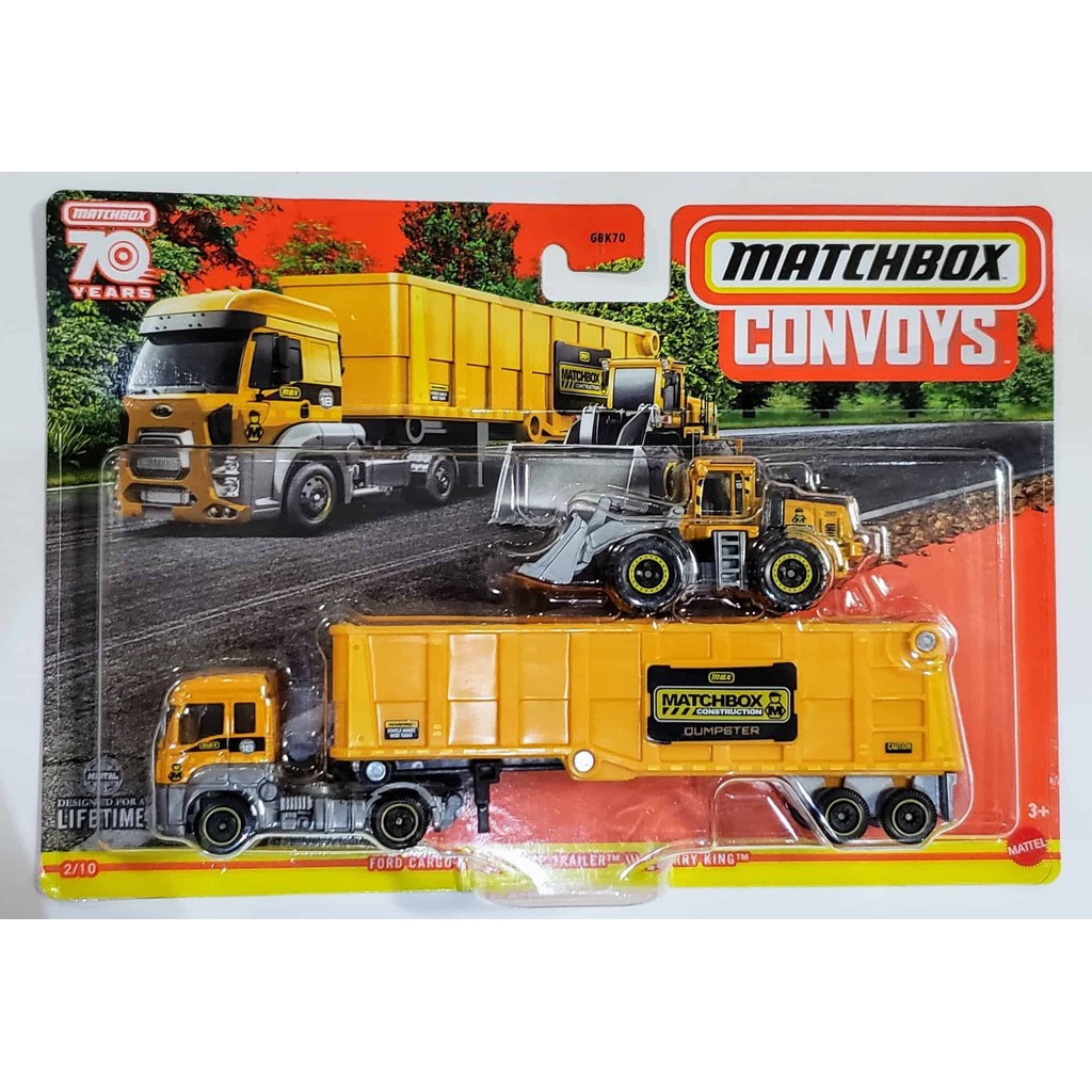 Matchbox Convoys - Ford Cargo &amp; Dump Trailer / Quarry King