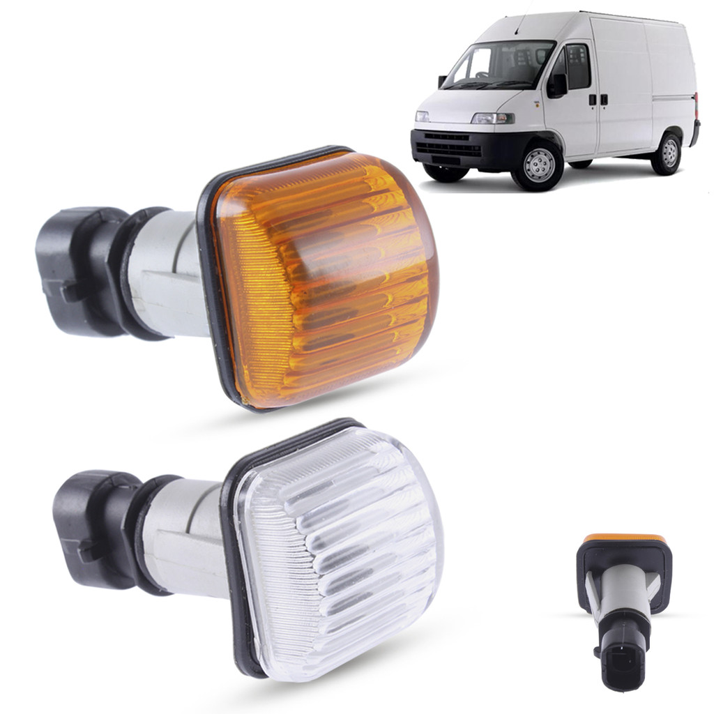 Lanterna Pisca Seta Lateral + Soquete Fiat Ducato Boxer Jumper 1996 a 2004