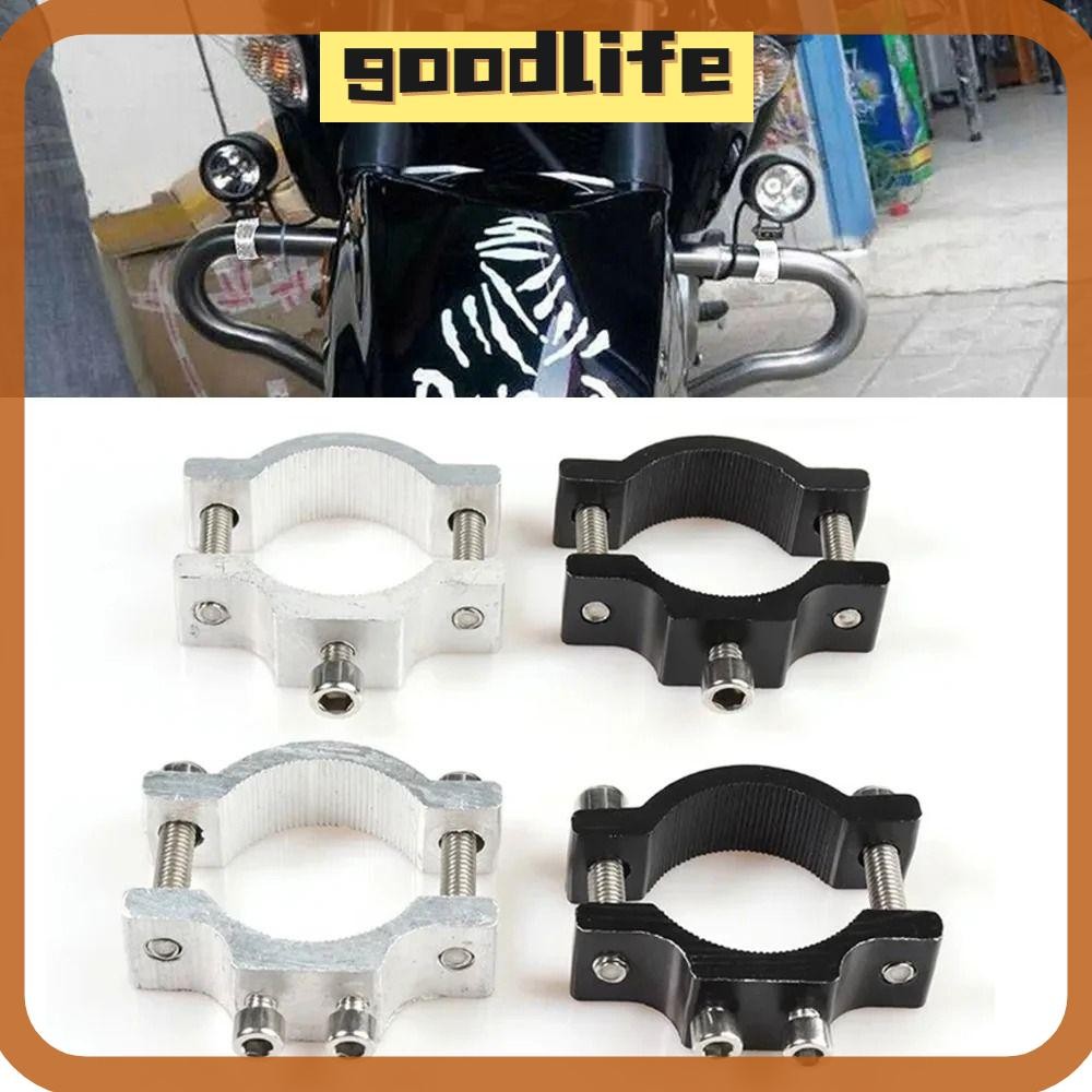 GOODLIVE 1 Unidade De Suporte Para Holofote De Motocicleta , Tubo De Quadro De Guiador , Farol De Telefone De Bicicleta 