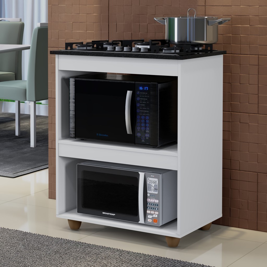 BALCÃO PARA COOKTOP BRASTEMP À GÁS  NICHOS DE FORNO E MICROONDAS  04 ou 05 BOCAS