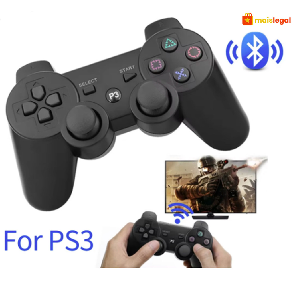 Controle Sem Fio Playstation 3 Dual Shock Wireless Joystick para Ps3 em Oferta na Shopee
