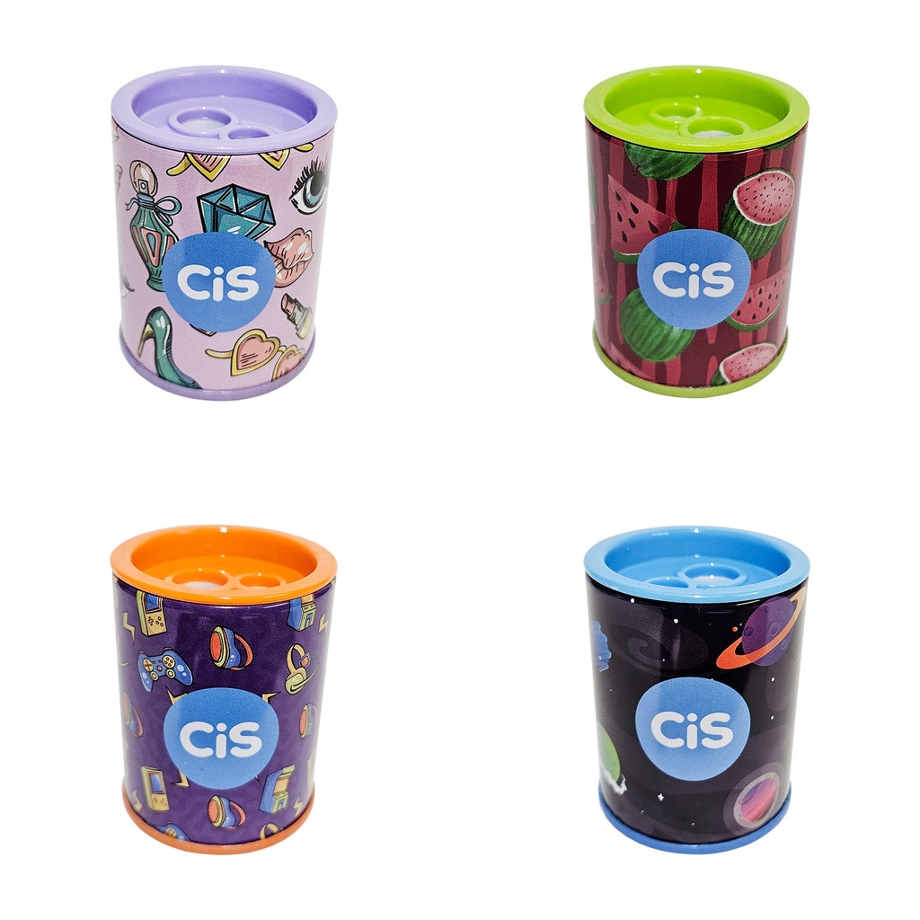 Apontador Duplo c/ Depósito Grande e Corpo de Metal 500 CIS