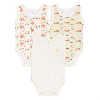 Kit Body Bebê Regata Cotton Estampa Trator - 3 Peças em Oferta na Shopee