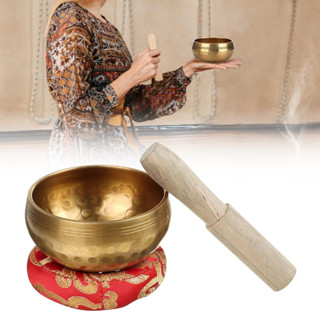 Novo Conjunto De Tigela De Canto Tibetano Som Meditação Presente Exclusivo Útil Para Yoga Alívio Do Estresse em Oferta na Shopee