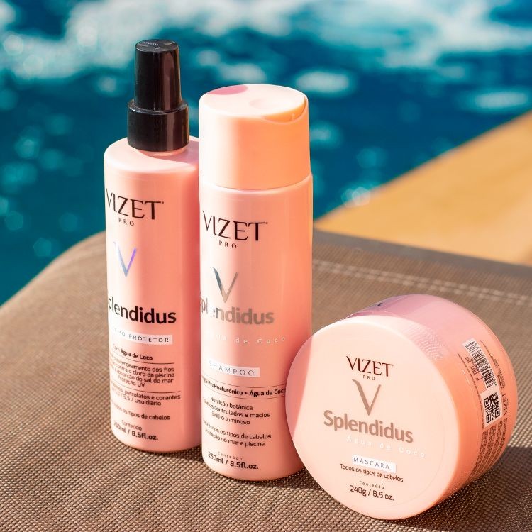 Kit Splendidus Água de Coco Shampoo + Máscara + Bálsamo Vizet