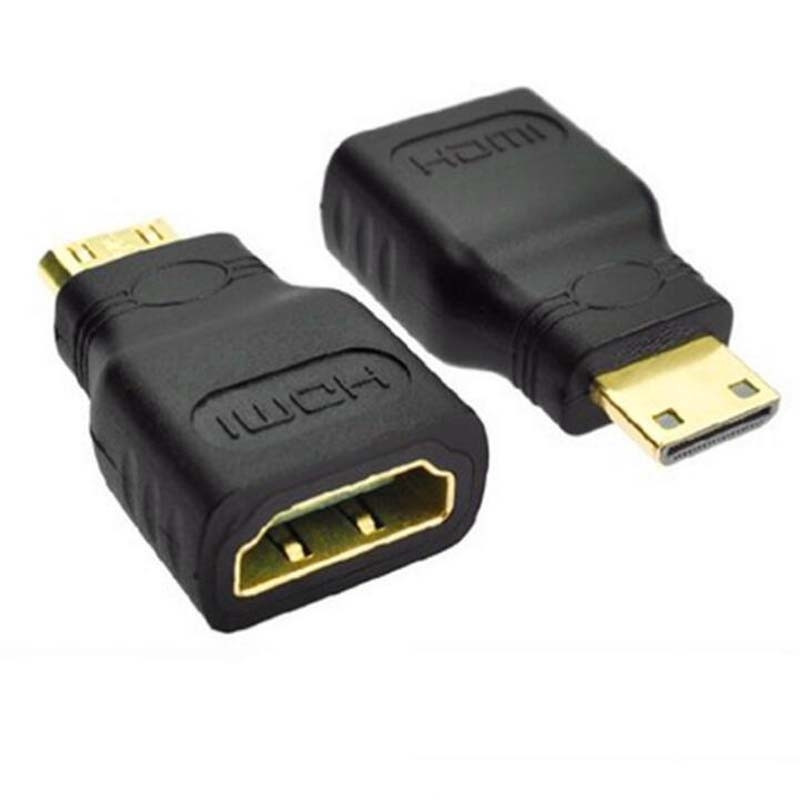 Adaptador Hdmi Fêmea X Mini Macho Full Hd 1080i Tablet Gold