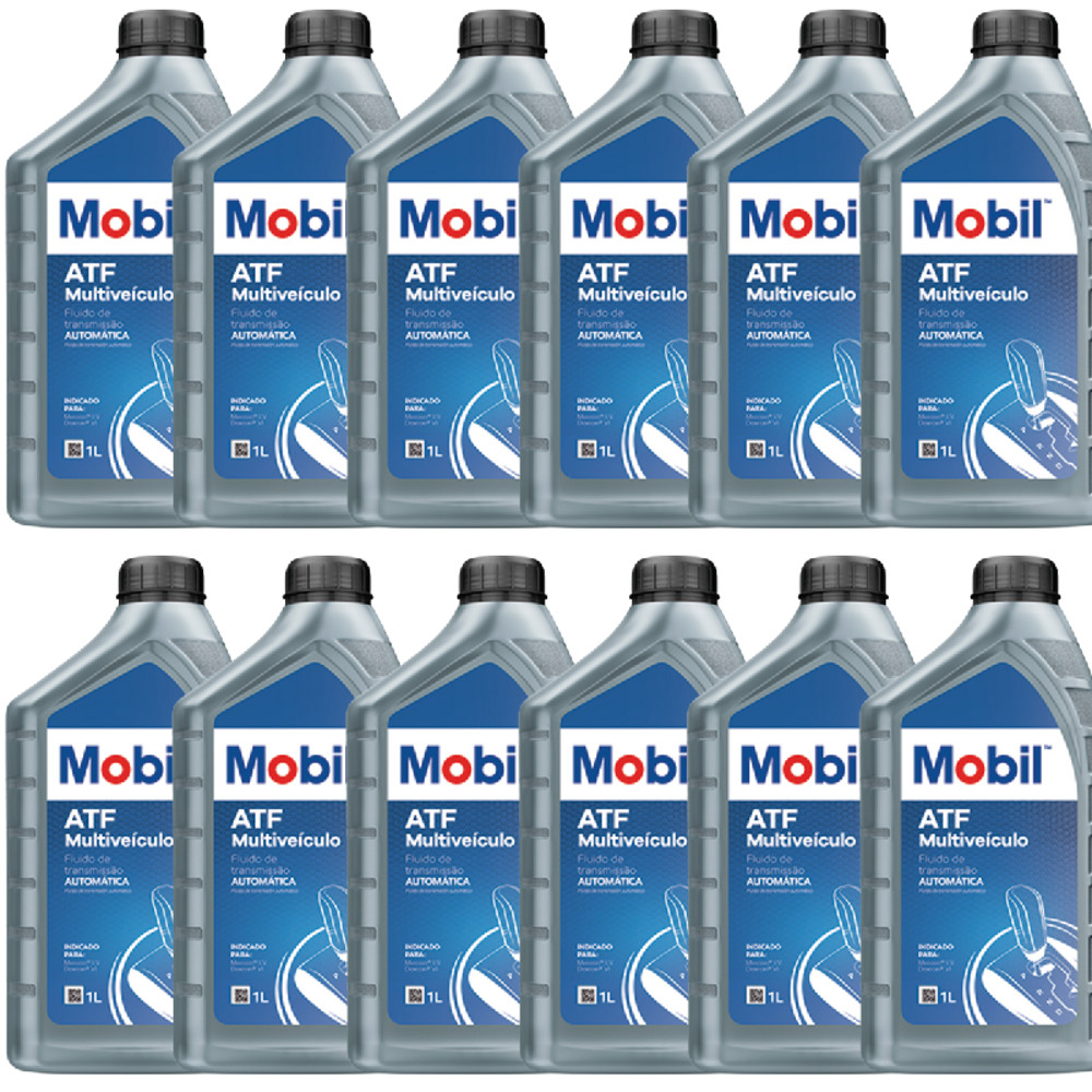 12 Litros Oleo Mobil Multiveiculo Transmissão Cambio Automatico ATF DEXRON VI Linha Toyota Honda Fiat Ford