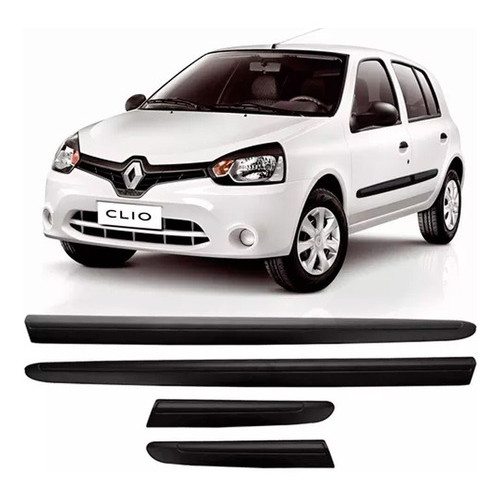 Friso Lateral Clio 2014 2015 2016 2017 Preto em Oferta na Shopee
