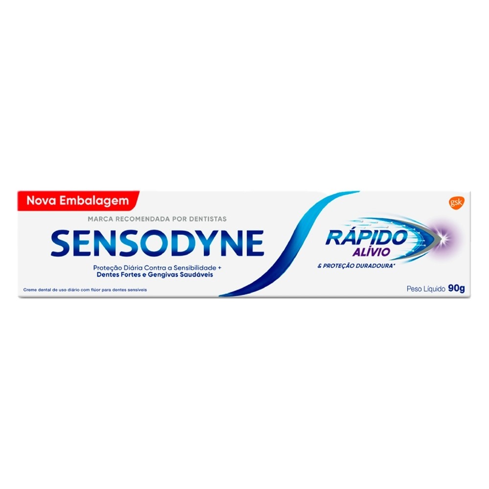 Creme Dental Sensodyne Rápido Alívio 90g em Oferta na Shopee