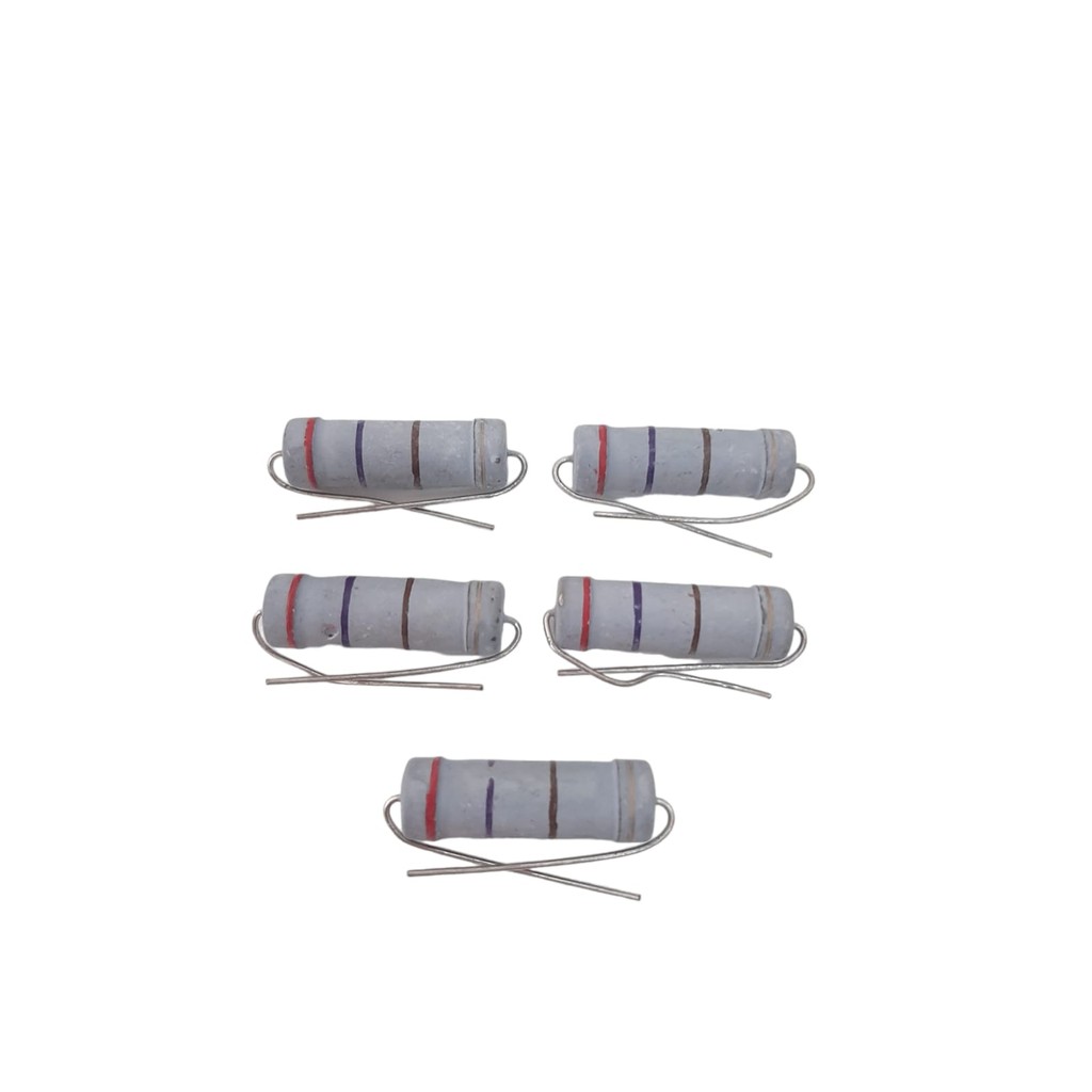 05 Resistor de Potência 270R 5W 5% Filme de Carbono