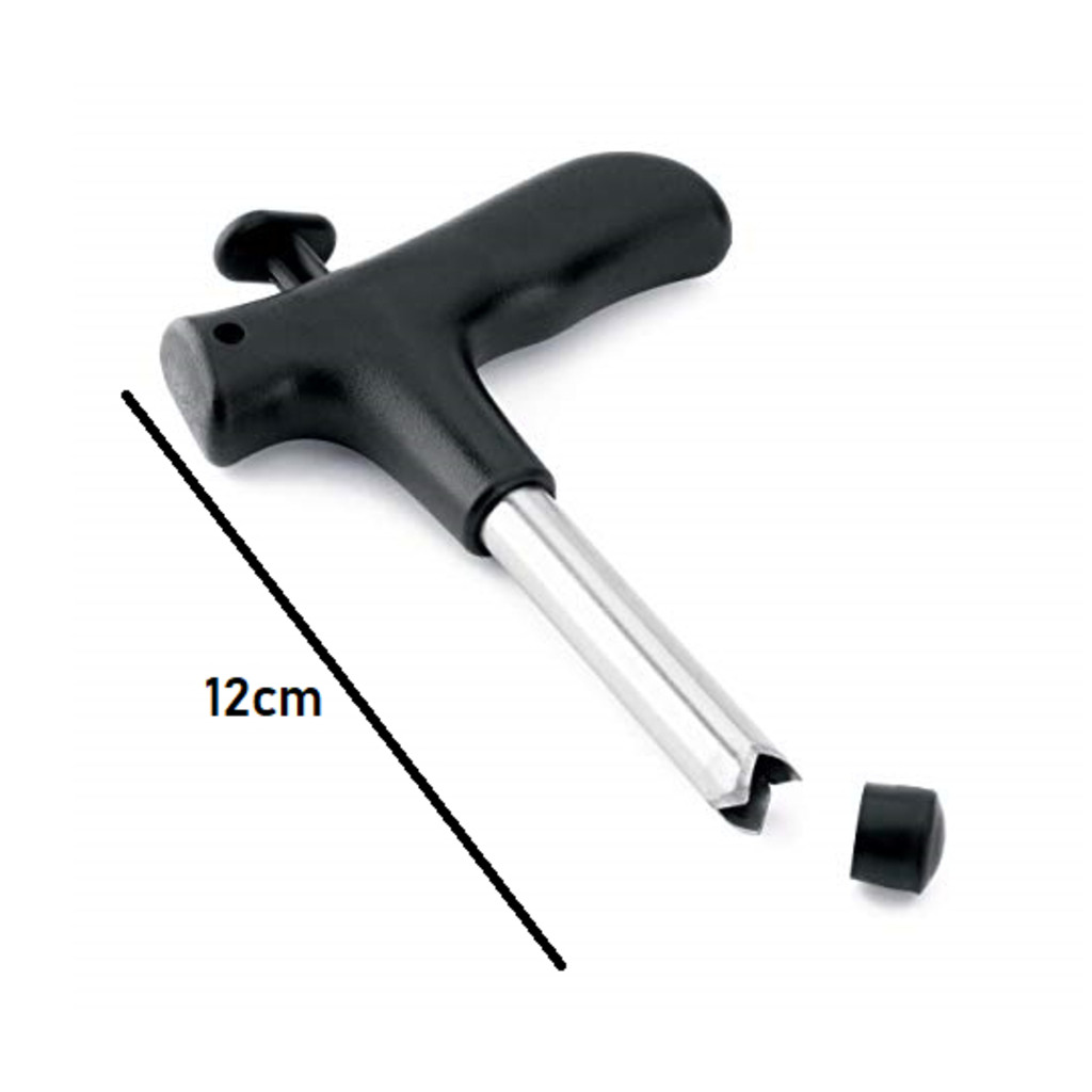 Abridor de Coco Furador de Coco 12cm Inox Original Line Prático Manual Haste Removível universal