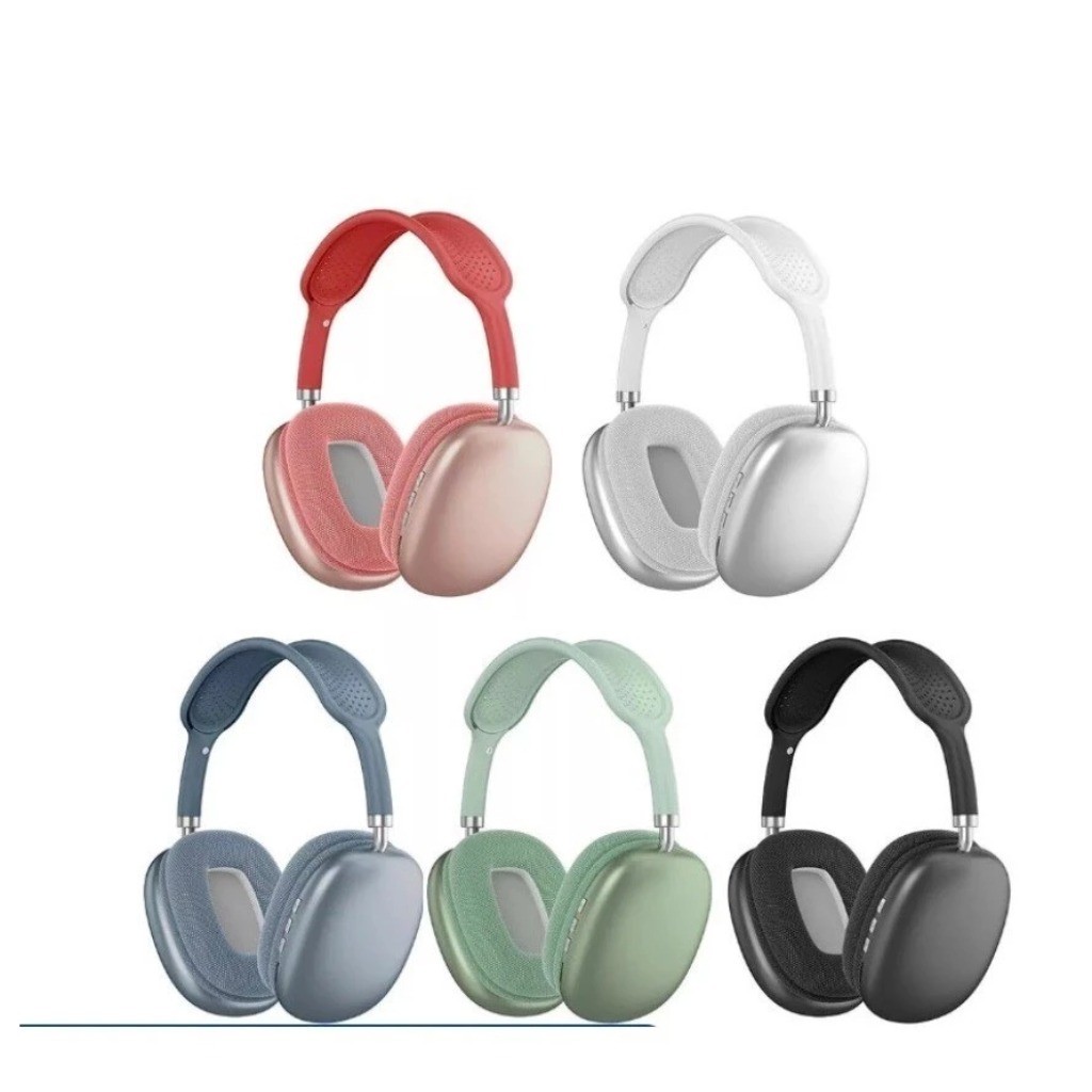 P9 Max Fone de Ouvido Bluetooth Sem Fio Estéreo HiFi com Microfone Som Premium