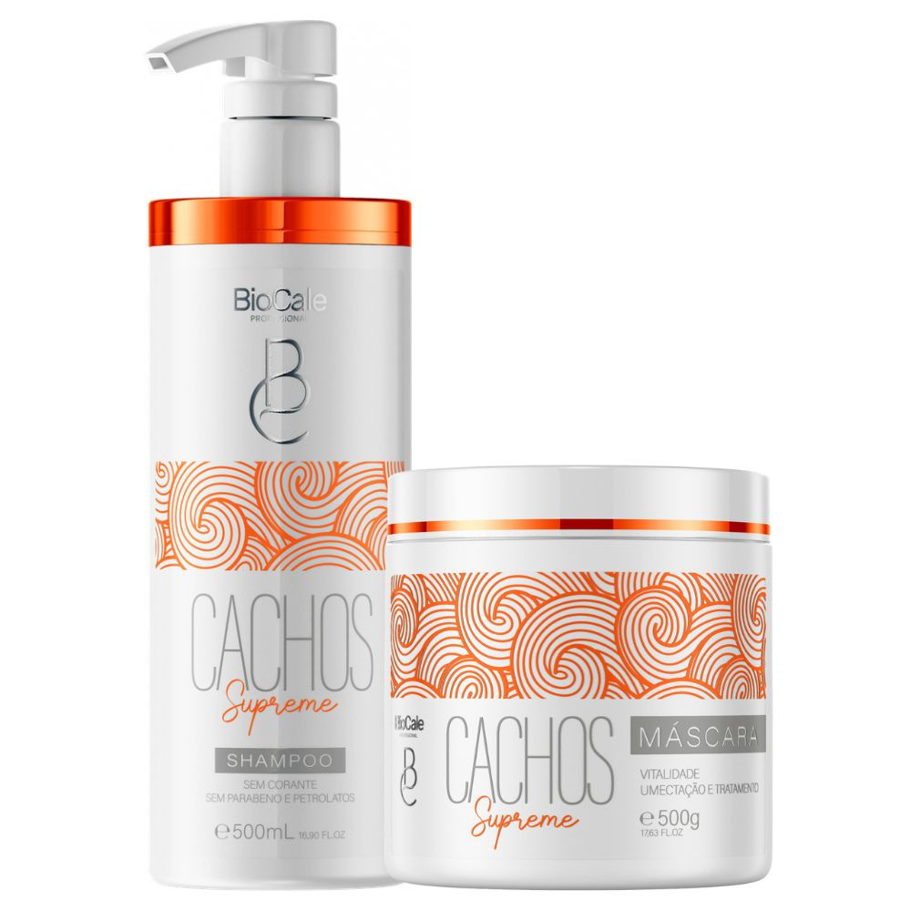 Biocale - Kit Cachos Supreme Shampoo 500ml + Máscara 500g