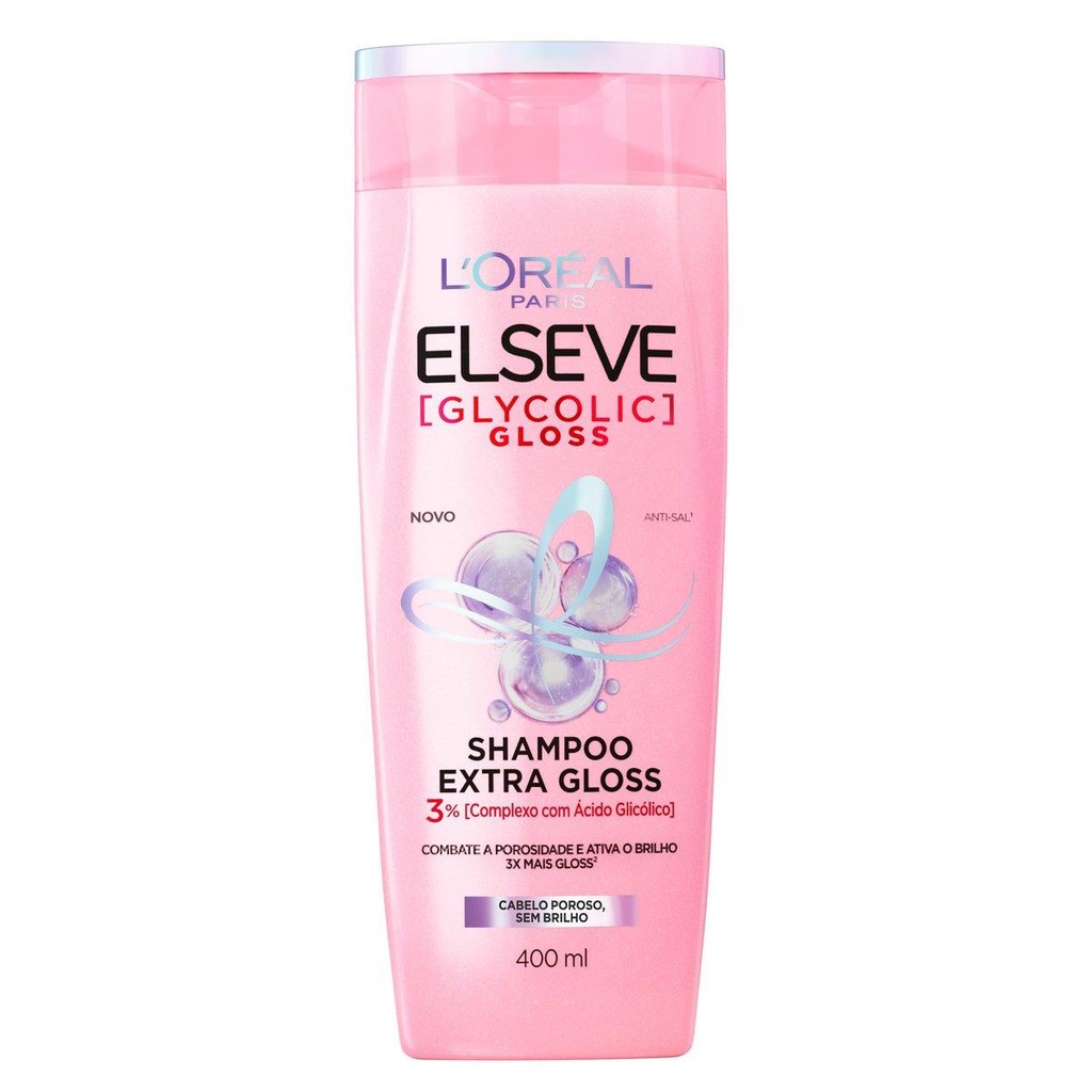 SHAMPOO ELSEVE 400ML GLYCOLIC GLOSS - Beauty