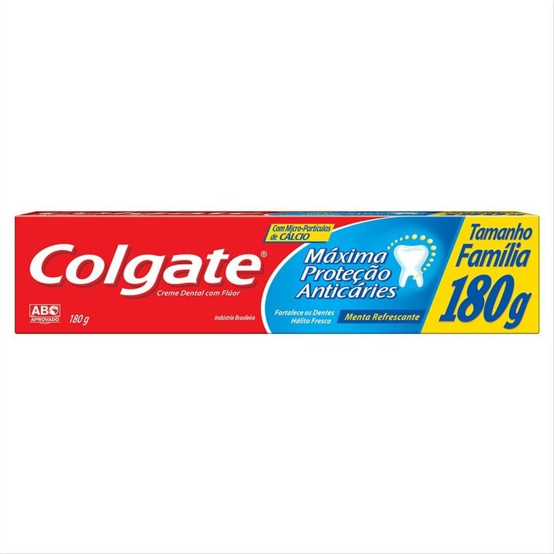 Creme Dental Colgate Máxima Proteção Anticárie 180g - Health