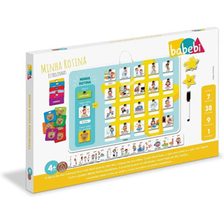 Quadro Minha Rotina Estrelinhas Diversão na Rotina em Oferta na Shopee