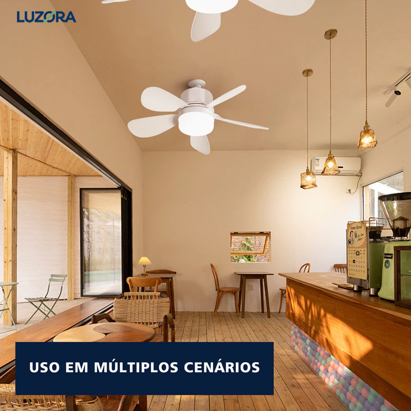 Ventilador de Teto com Luz LED Bivolt e Controle Remoto — foto 7