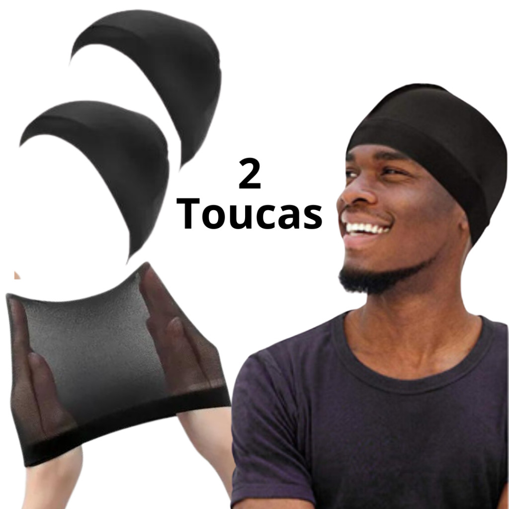 2 e 4 Touca De Pressão Wave Cap Cabelo Afro 360 Waves touca nero touca para tranças.