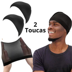 2 e 4 Touca De Pressão Wave Cap Cabelo Afro 360 Waves touca nero touca para tranças.
