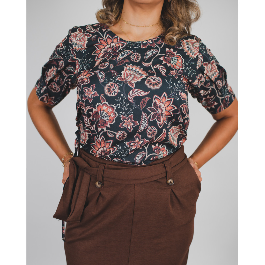 Blusa Fresh Fluid Floral Dark Formitz