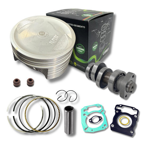 Kit Pistão E Anéis 4mm Titan 150 + Comando Prep 6.4 / 6.3