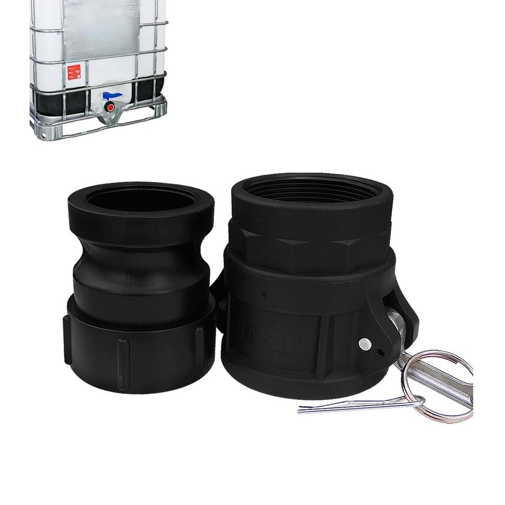 Conexão Container Ibc 1000l Kit Engate Rápido Camlock 2 X 2